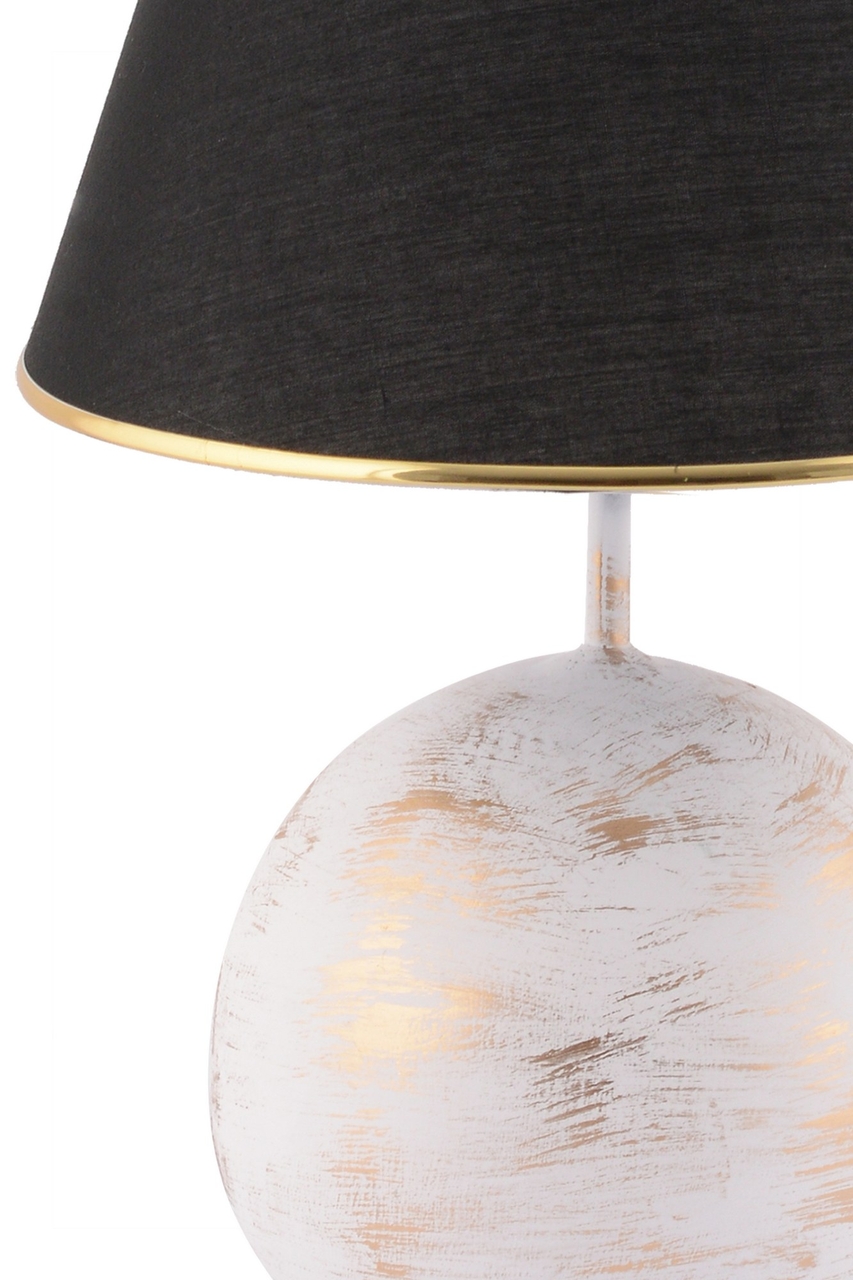 Lampa de masa, Opviq, 390FLH2252, Negru / Alb / Auriu - view 3