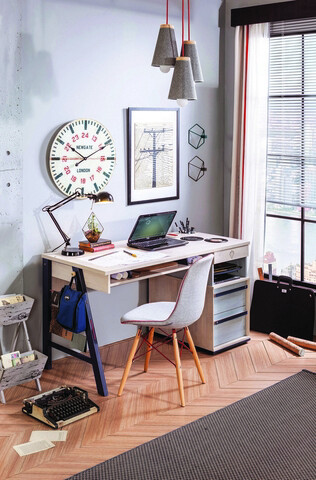 Birou, Çilek, trio large study desk, 141x76x64 cm, multicolor