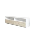 Comoda TV, Inarch, Centra, Alb / Travertin