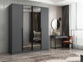 Dulap pentru haine, Hanah Home, Nisa, 180x210x52 cm, Antracit