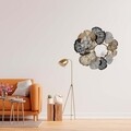 Oglinda decorativa Mallory, Versa, 70 x 70 cm, metal