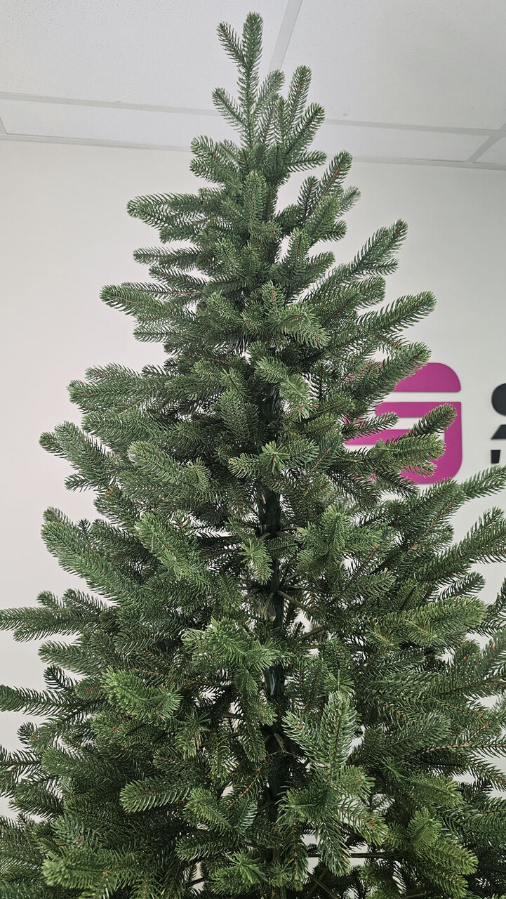 Brad artificial Christmas Deluxe by Sersimo, Viena verde, 3D, 250cm — imaginea 13