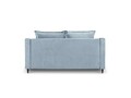 Canapea, Freesia, Mazzini Sofas, 2 locuri, 150x94x90 cm, catifea, albastru deschis
