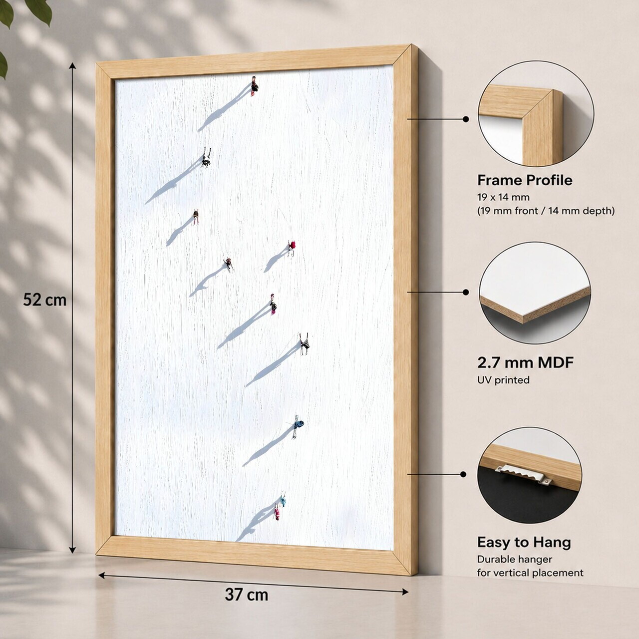 Tablou decorativ, 3752AACT-038, Fundal: 100% MDF (Grosime: 2,7 mm) Vopsire: Imprimare UV, Multicolor — imaginea 2