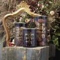 Recipient cu capac Casa Dorado, Tognana Dolce, 1.38 L, sticla, gri/auriu