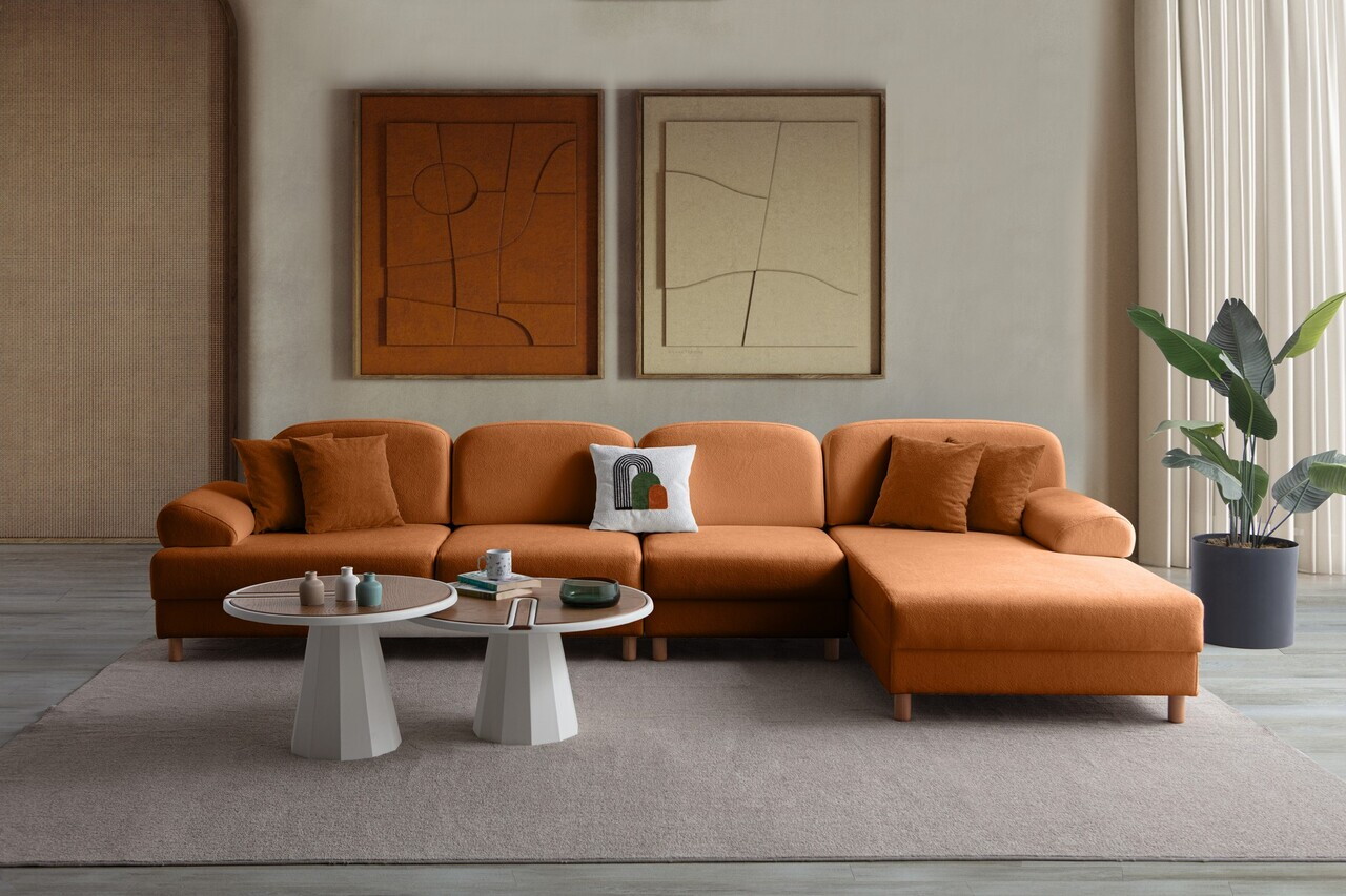 Coltar, Atelier del Sofa, 752EST1424, Portocaliu — imaginea 3