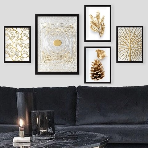 Set 5 tablouri decorative, SET_057, Lulu, 24×29 cm/34×44 cm, plastic 24x29