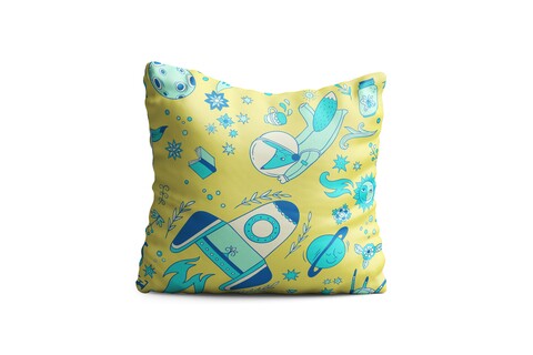 Perna decorativa rocket, oyo kids, 43x43 cm, poliester, multicolor