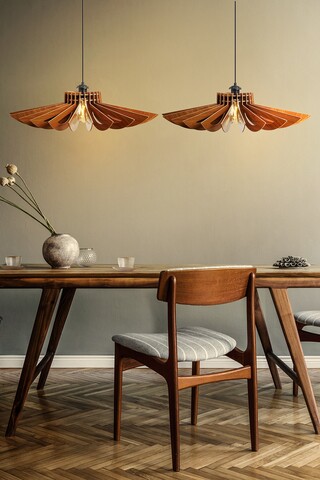 Lustra 2 piese, 159, FullHouse, 52 x 45 cm, 1 x E27, 60W, maro 159