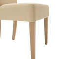 Scaun Ditta, Pakoworld, 45x58x96 cm, piele ecologica/lemn masiv de fag, ecru/sonoma
