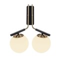 Aplica de perete, Opviq, 892OPV1242, Fier, Aur/Negru
