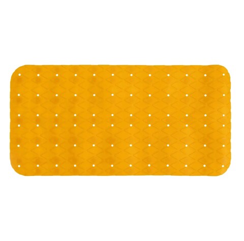 Covoras antiderapant pentru cada / dus, 5five, 39 x 69 cm, PVC, galben mustar 5five