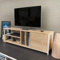 Comoda TV, Retricy, Oneida, 140x35.3x50.8 cm, PAL, Stejar alb