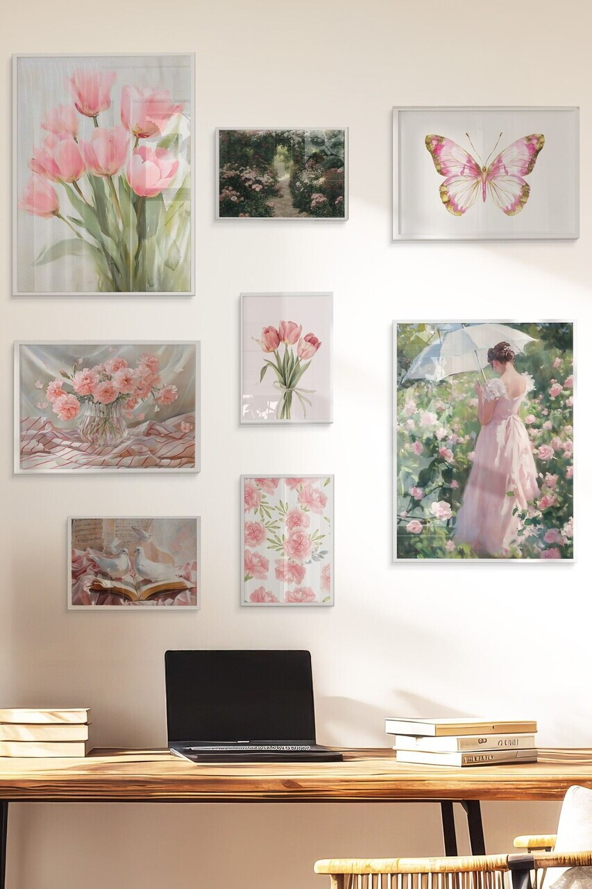 Tablou decorativ, Çgs-072-White-Kck, Lemn masiv, Față: 100% PVC STICLĂ, Multicolor - view 3