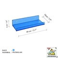 Raft de perete acrilic, Hanah Home, Vivid, 40x10x4 cm, Albastru