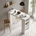 Masa de bar, Locelso, ST1, 120x101.8x51.6 cm, Alb