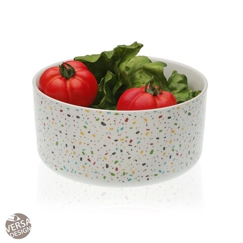 Bol pentru salata vivid terrazo, versa, Ø22.2x11 cm, 540 ml, portelan