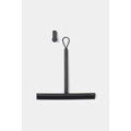 Racleta pentru dus, Brabantia, Dark Grey, 24x26 cm, polipropilena/sillicon, gri inchis