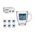 Set 6 cani Vintage, Vivalto, 320 ml, sticla