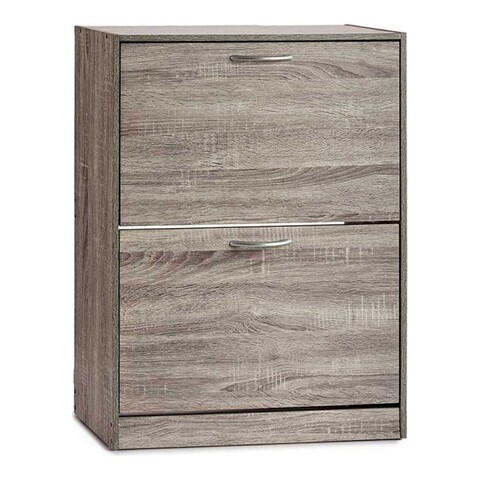 Pantofar cu 2 usi Everett, Gift Decor, 60 x 24 x 80 cm, PAL, gri cm/