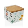 Recipient pentru sare Flowers, Versa, 12.3 x 8.1 x 12.2 cm, ceramica