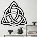 Decoratiune de perete, Model-156, Metal, Dimensiune: 59 x 1,5 x 49 cm, Negru