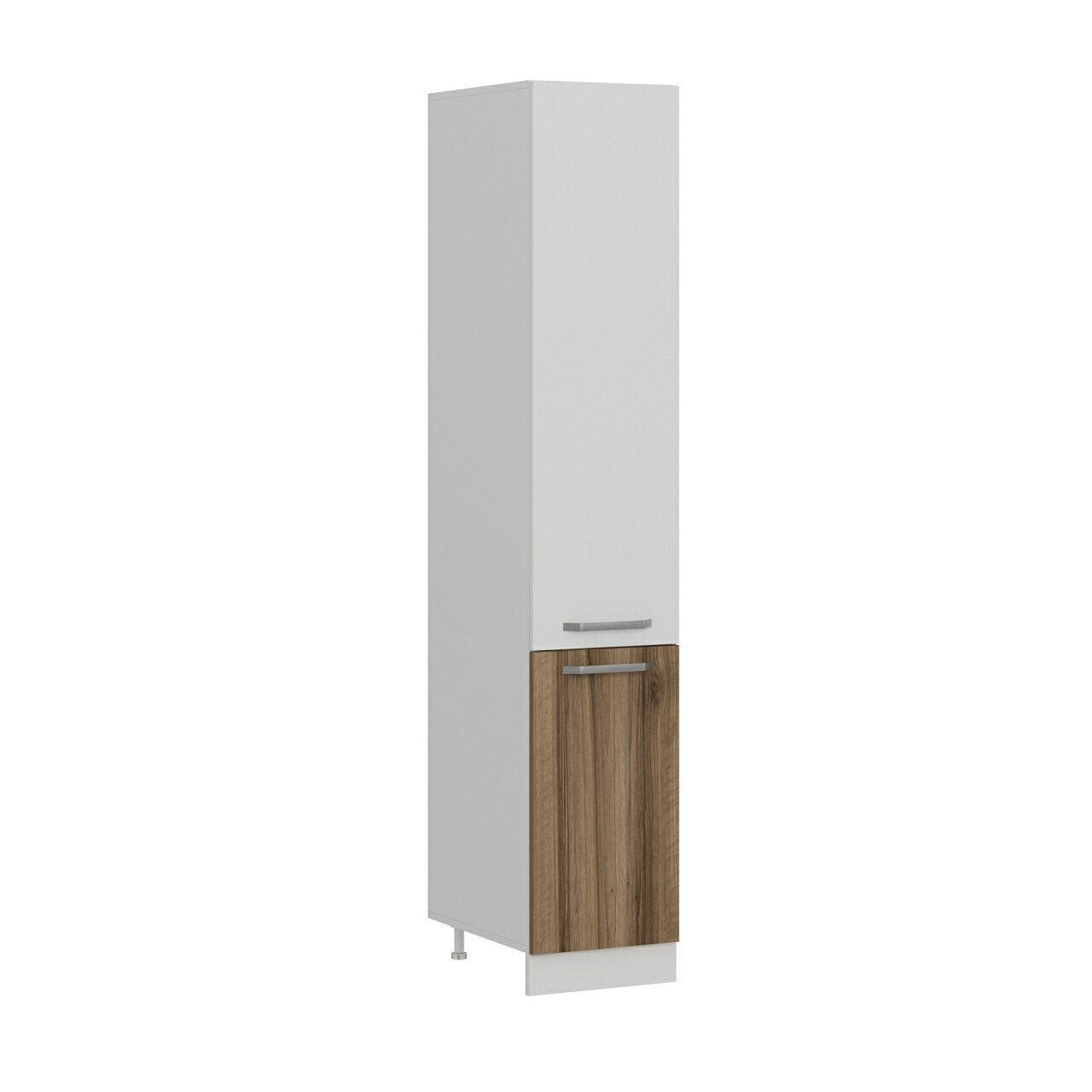 Dulap pentru bucatarie, Hanah Home, Minar, 40x222x58 cm, Alb / Dore — imaginea 7