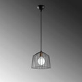 Lustra, Fulgor, 942FLG1416, Metal, Negru/Maro antic