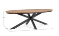 Masa pentru gradina Zelmar, Bizzotto, 218x115x75 cm, aluminiu, antracit