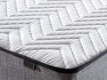Saltea single, Base & Headboard, Niron, Argintiu, 120x38x200 cm, Cadru: OȚEL, Gri