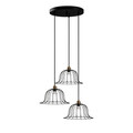 Lustra, Fulgor, 942FLG1181, Metal, Negru/Maro antic