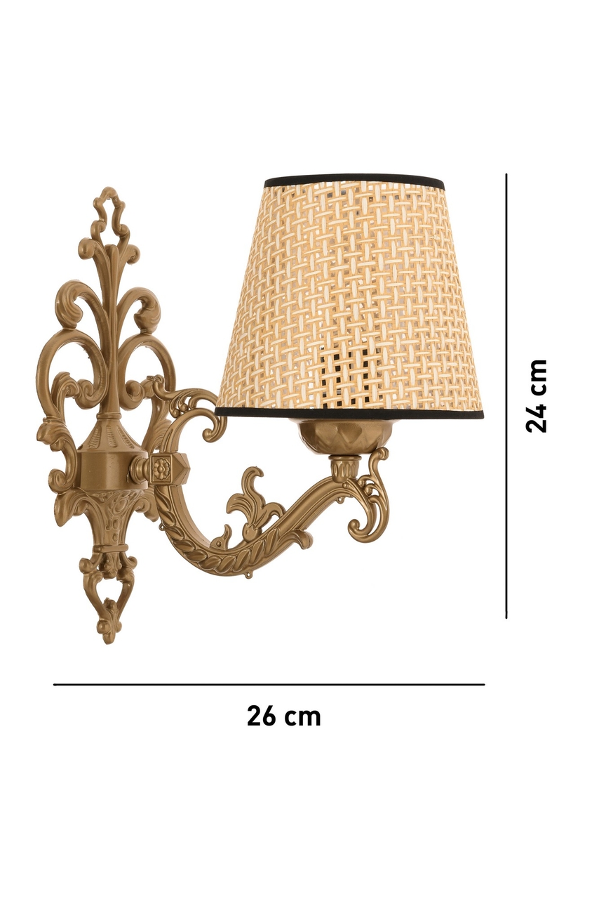 Aplica de perete, Opviq, 390FLH2332, Natural / Aur - view 5
