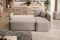 Coltar extensibil dreapta 3 locuri ELTAP, Hadson, 206x150x89 cm, lemn/poliester, bej inchis