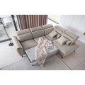 Coltar extensibil dreapta 4 locuri ELTAP, RT-04VE, Noble, 255x201x100 cm, lemn/poliester, gri