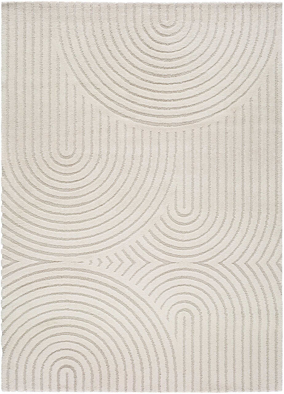 Covor, Yen, 200 X 290 Cm, 40% Poliester, 60% Polipropilena, Alb