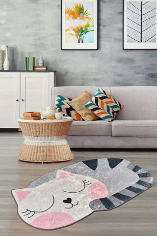 Covor, bıg cat , 50% catifea/50% poliester, multicolor