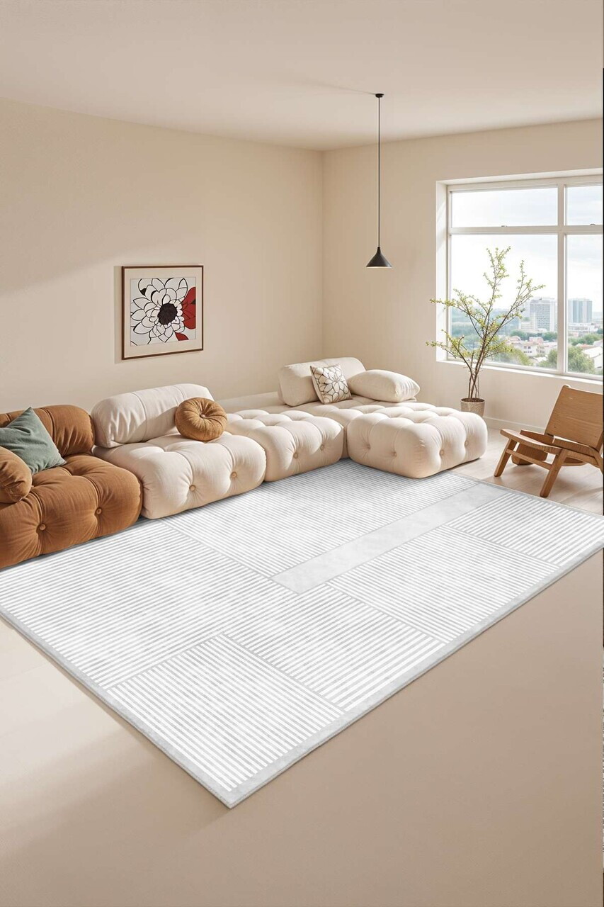 Covor, Sftkece032, 100x200 cm, Alb - Imagine 2
