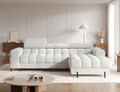 Coltar extensibil dreapta 3 locuri ELTAP, RT-03ROY, Felro, 285x181x93 cm, lemn/poliester, gri deschis