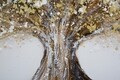 Tablou decorativ Super Tree -B, Mauro Ferretti, 180x60 cm, canvas pictat manual, multicolor