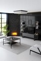 Set mobilier living, Bexley, Black Line Set, PAL, Antracit / Negru