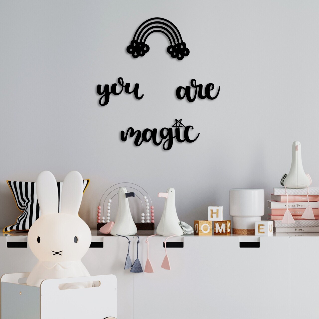 Decoratiune de perete, You're Magic, Dimensiune: 30 x 19 cm (1 bucată), Negru — imaginea 2