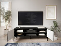 Comoda TV ELTAP, Raftt, 152x42x55 cm, PAL/MDF, negru