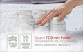 Saltea Ortopedica, Hipoalergenica, Premium Bamboo Memory Latex, 140x200 cm, H 26 cm, Arcuri Pocket, 7 Zone de Confort