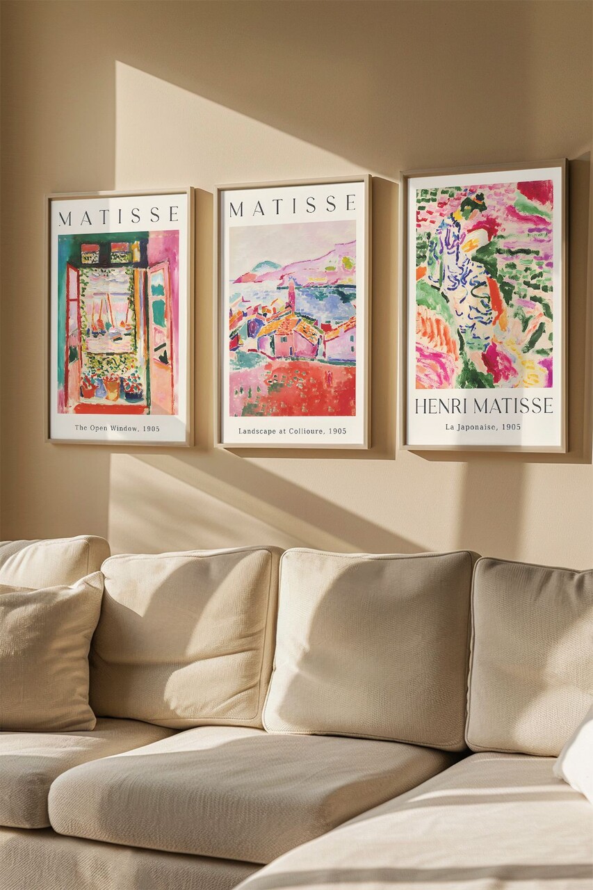 Set 3 tablouri decorative Artvmodel1-Ahsap Vopsea: 100% MDF (grosime: 27 mm) Multicolor