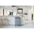 Cos de gunoi cu soft touch, Brabantia, Bo Touch Mineral, 2x30 L, 31.2x54.5x81.5 cm, otel, gri