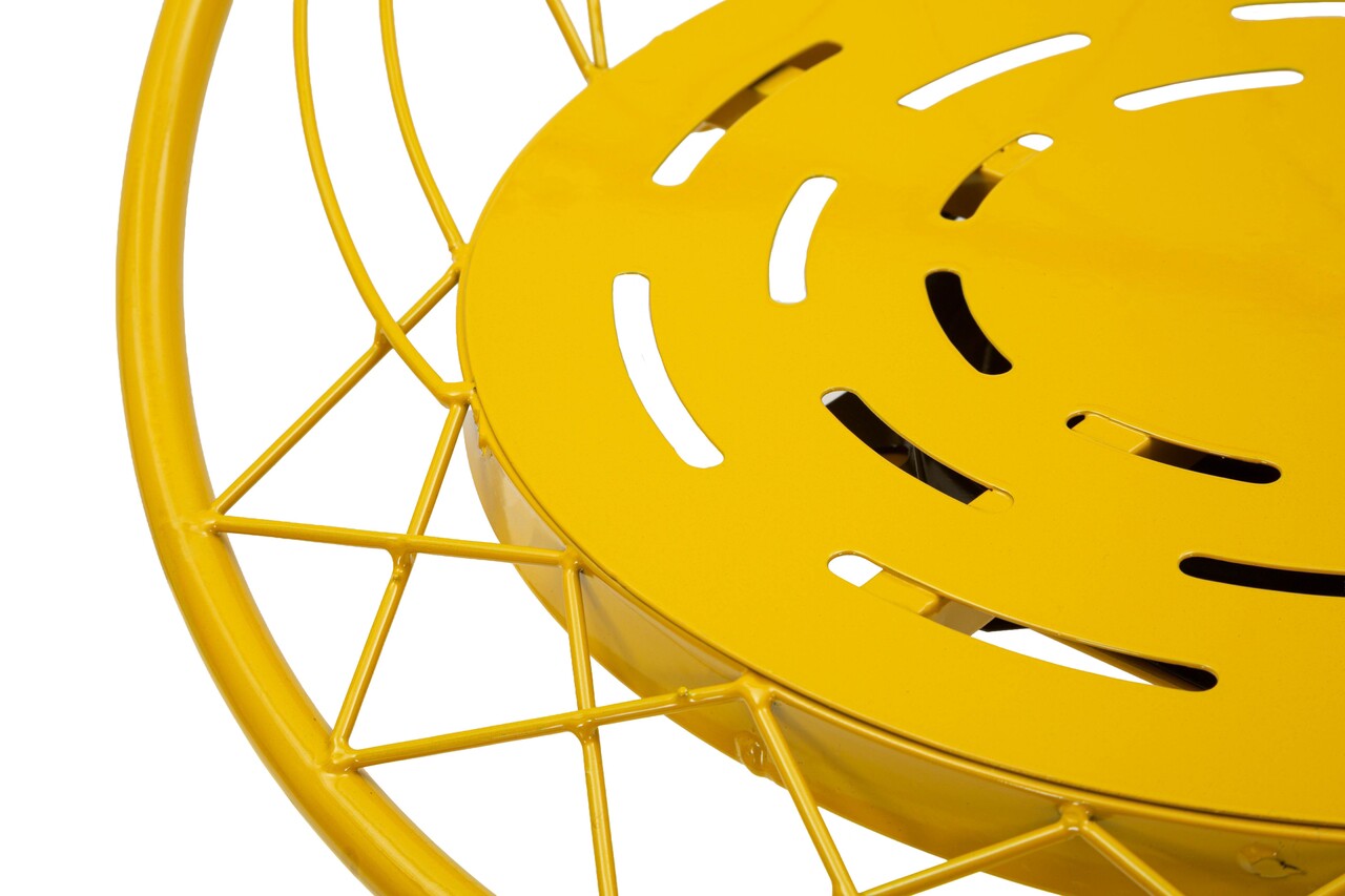 Scaun de bar, Mauro Ferretti, Clox, 49x45x92 cm, metal, galben mustar - imagine 10