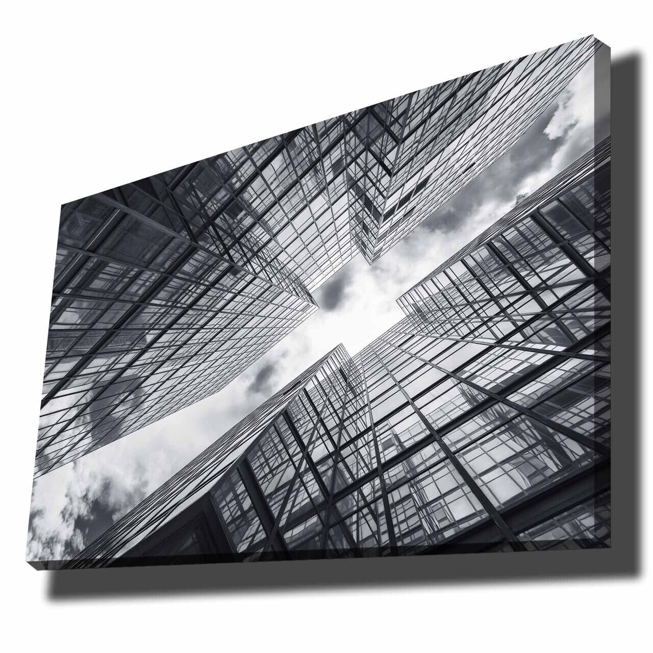 Tablou decorativ, 70100NISC-007, Lemn, Alb / Gri / Negru — imaginea 4
