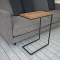 Masa pentru laptop, Comforty, Callen, 46 x 62 x 26 cm, pal melaminat/metal, nuc/negru