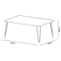 Masuta de cafea Esca, Pakoworld, 90x50x40.5 cm, PAL melaminat, oak/negru