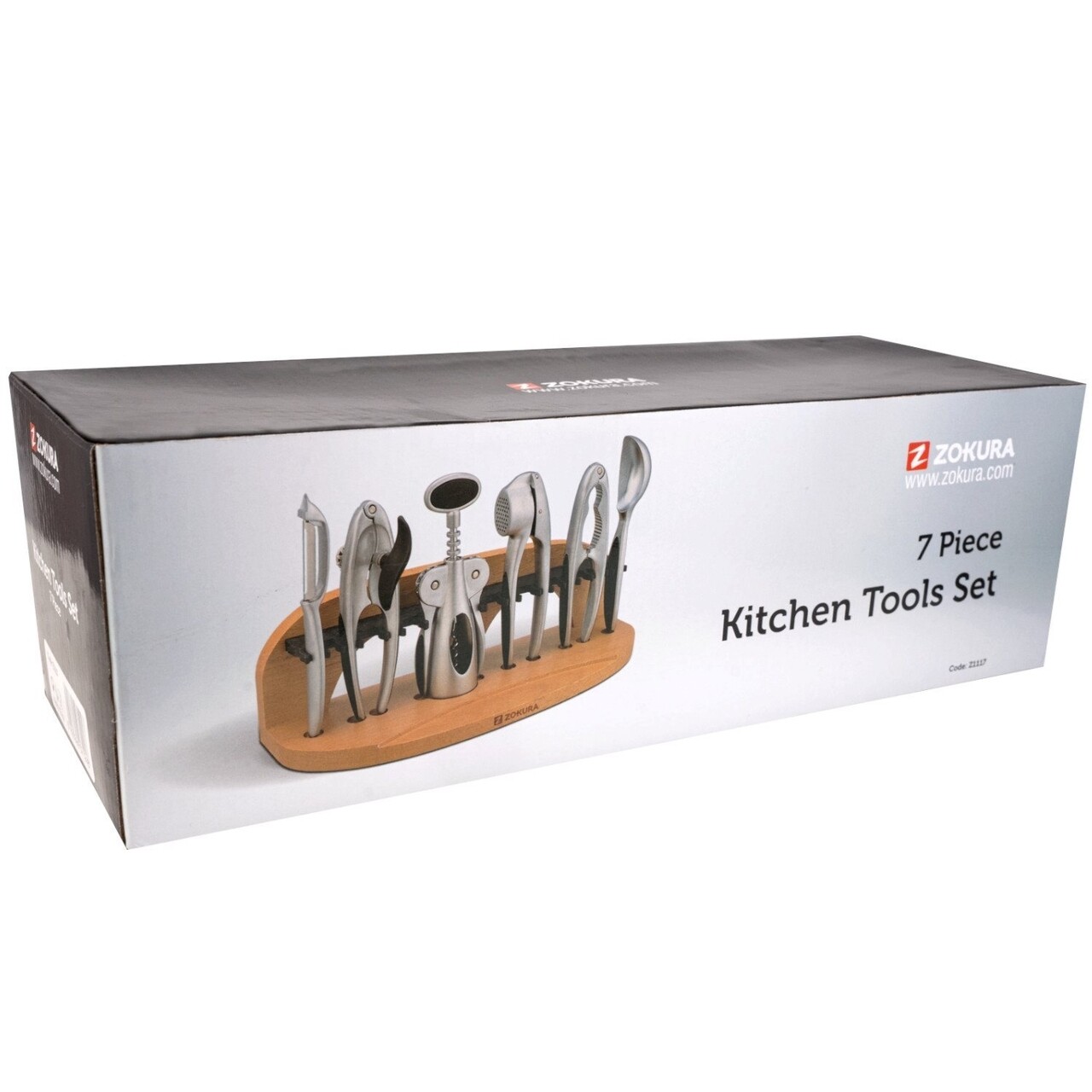 Set ustensile de bucatarie 7 piese, Zokura, zinc - imagine 8